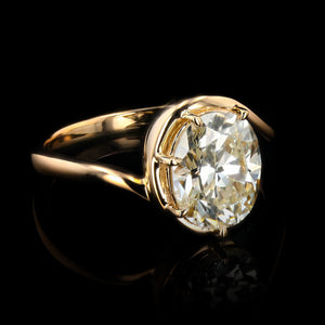 2.00 CARAT CHAMPAGNE OVAL DIAMOND RING