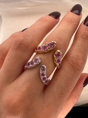 THE PINK SAPPHIRE ARC RING