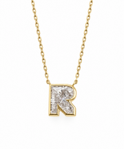 LAB DIAMOND LETTER NECKLACE
