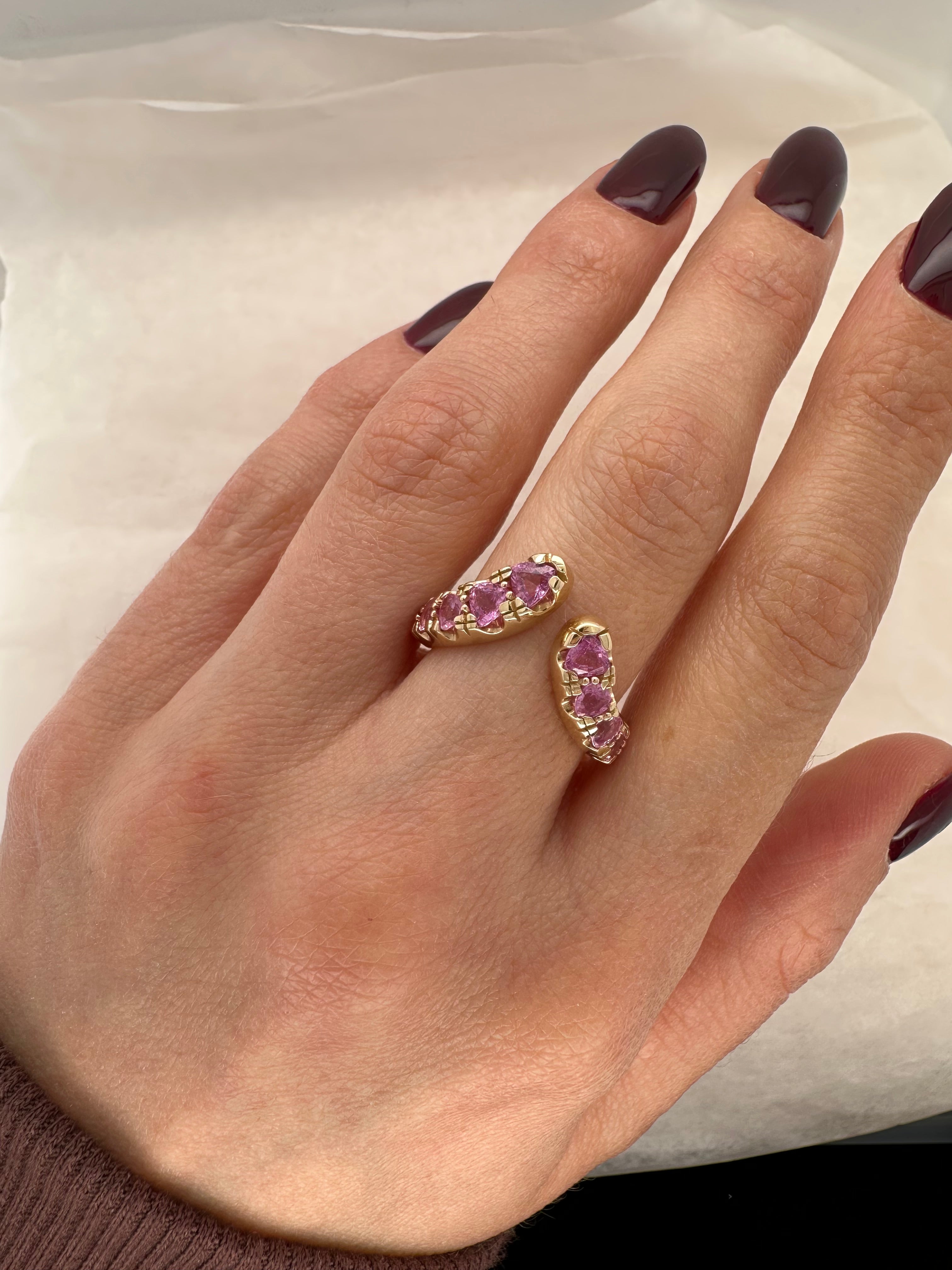 THE PINK SAPPHIRE ARC RING