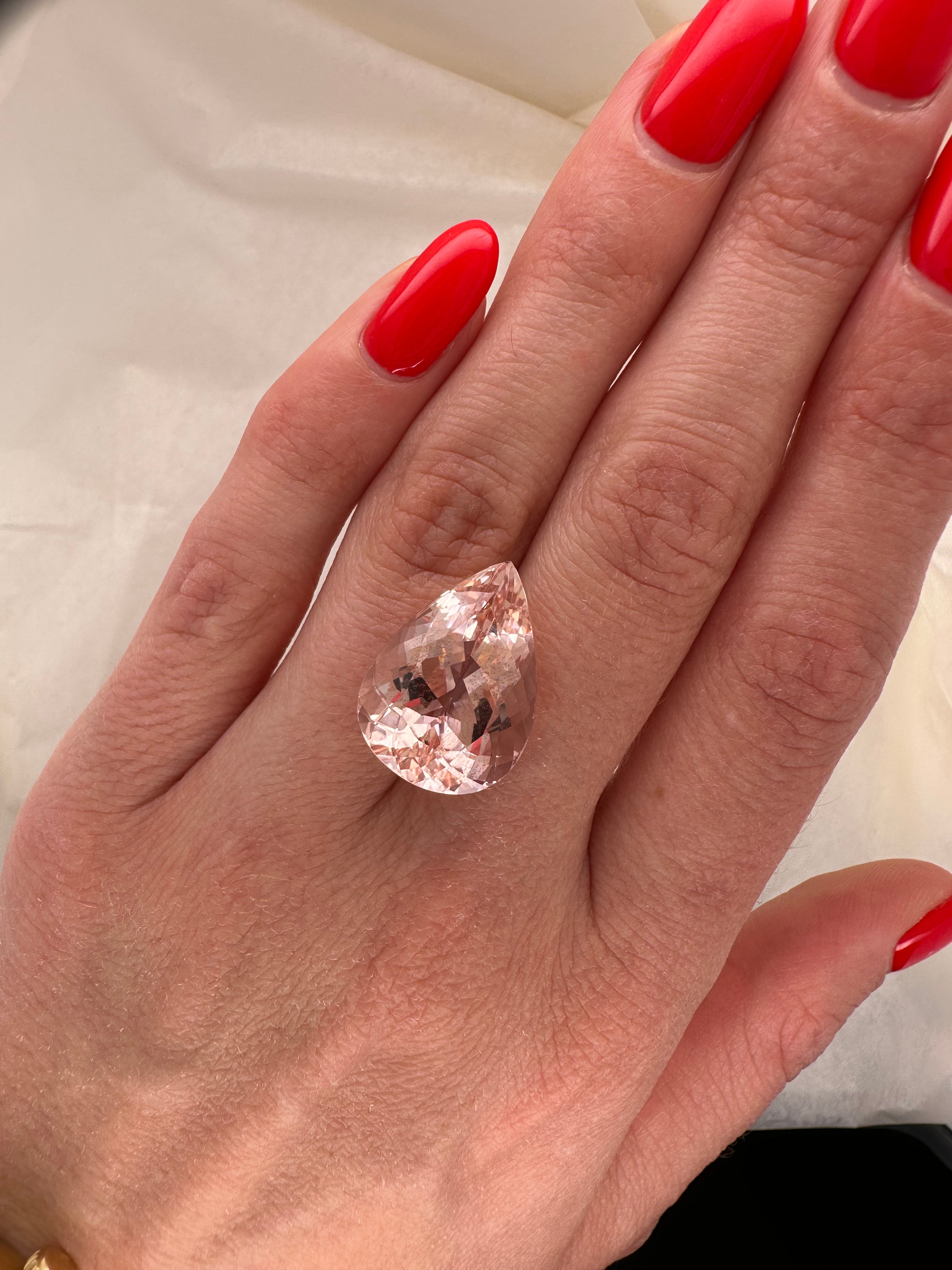 14.63 CARAT MORGANITE