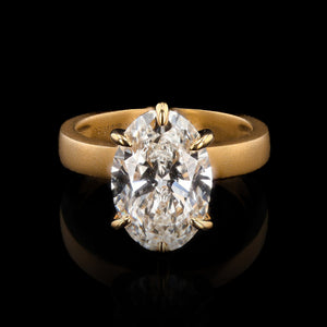 3.00 CARAT LAB GROWN OVAL SOLITAIRE