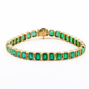 EMERALD BEZEL BRACELET