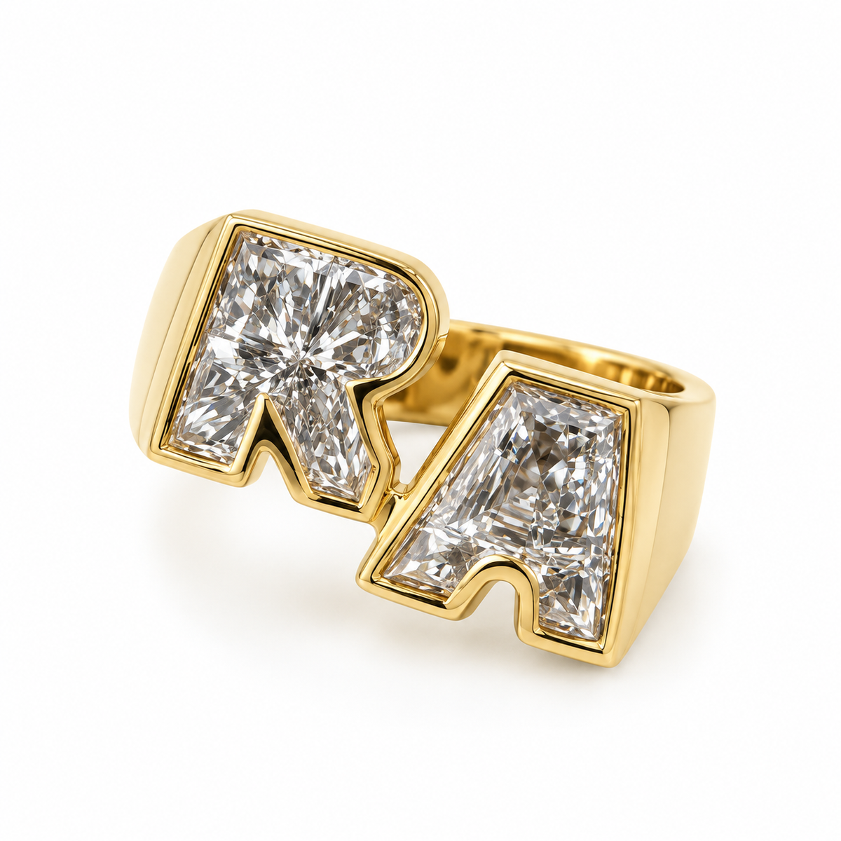 THE INITIAL DUO PINKY RING