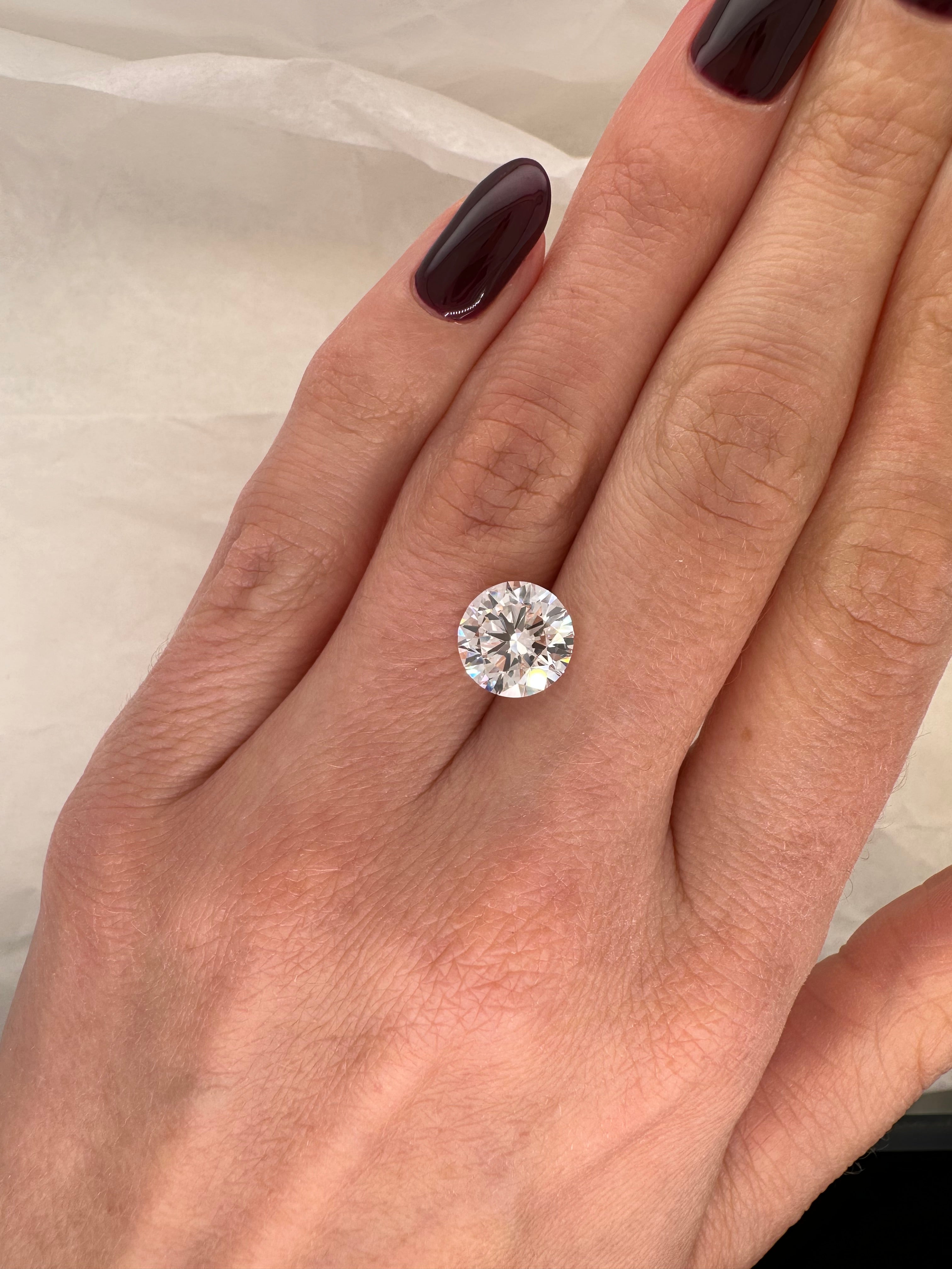 2.81 CARAT ROUND BRILLIANT LAB DIAMOND