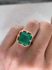 3.50 CARAT EMERALD MONOLITH RING