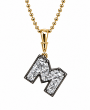 JUMBO GEORGIAN SET LETTER PENDANT