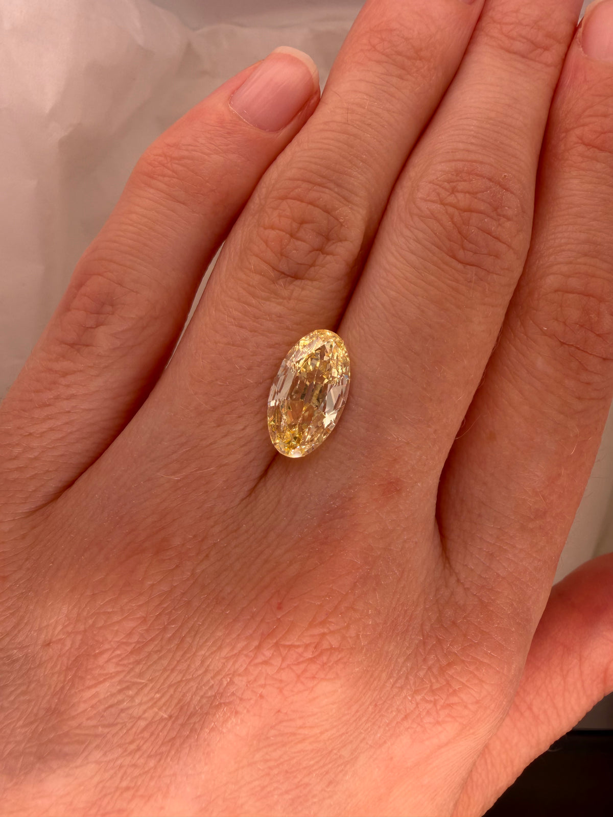 3.01 YELLOW MOVAL LAB GROWN DIAMOND