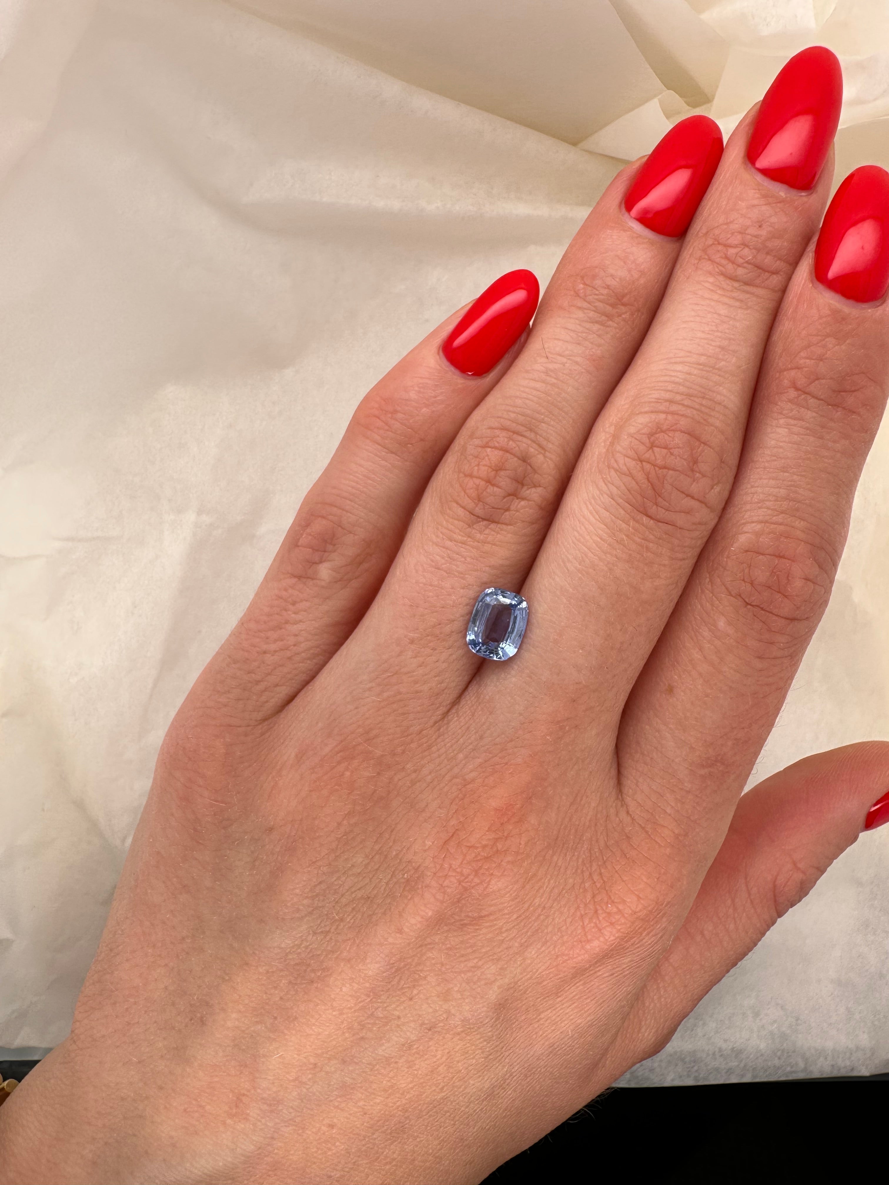 1.64 CARAT NO HEAT SAPPHIRE