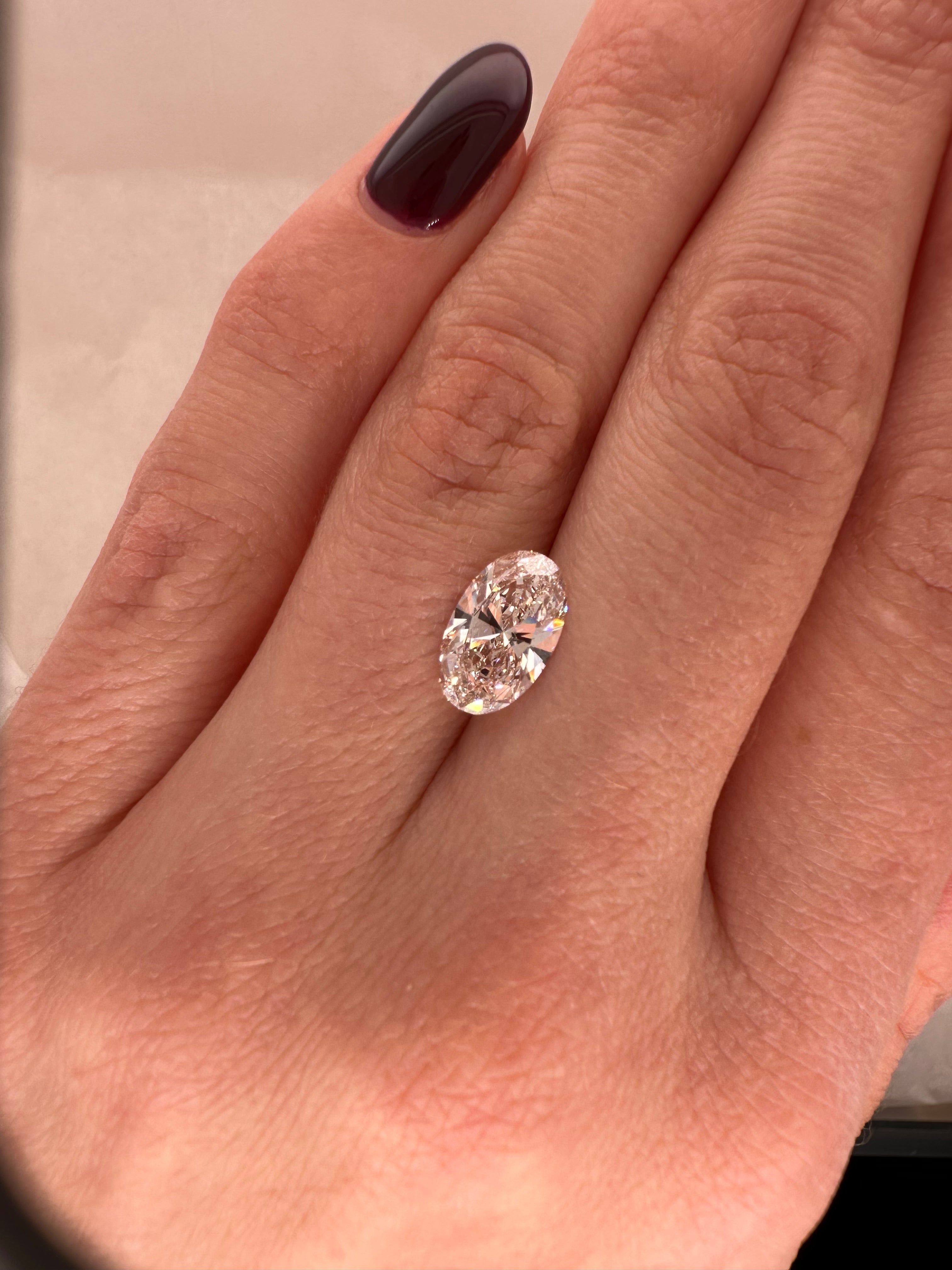 1.74 CARAT CHAMPAGNE LAB OVAL