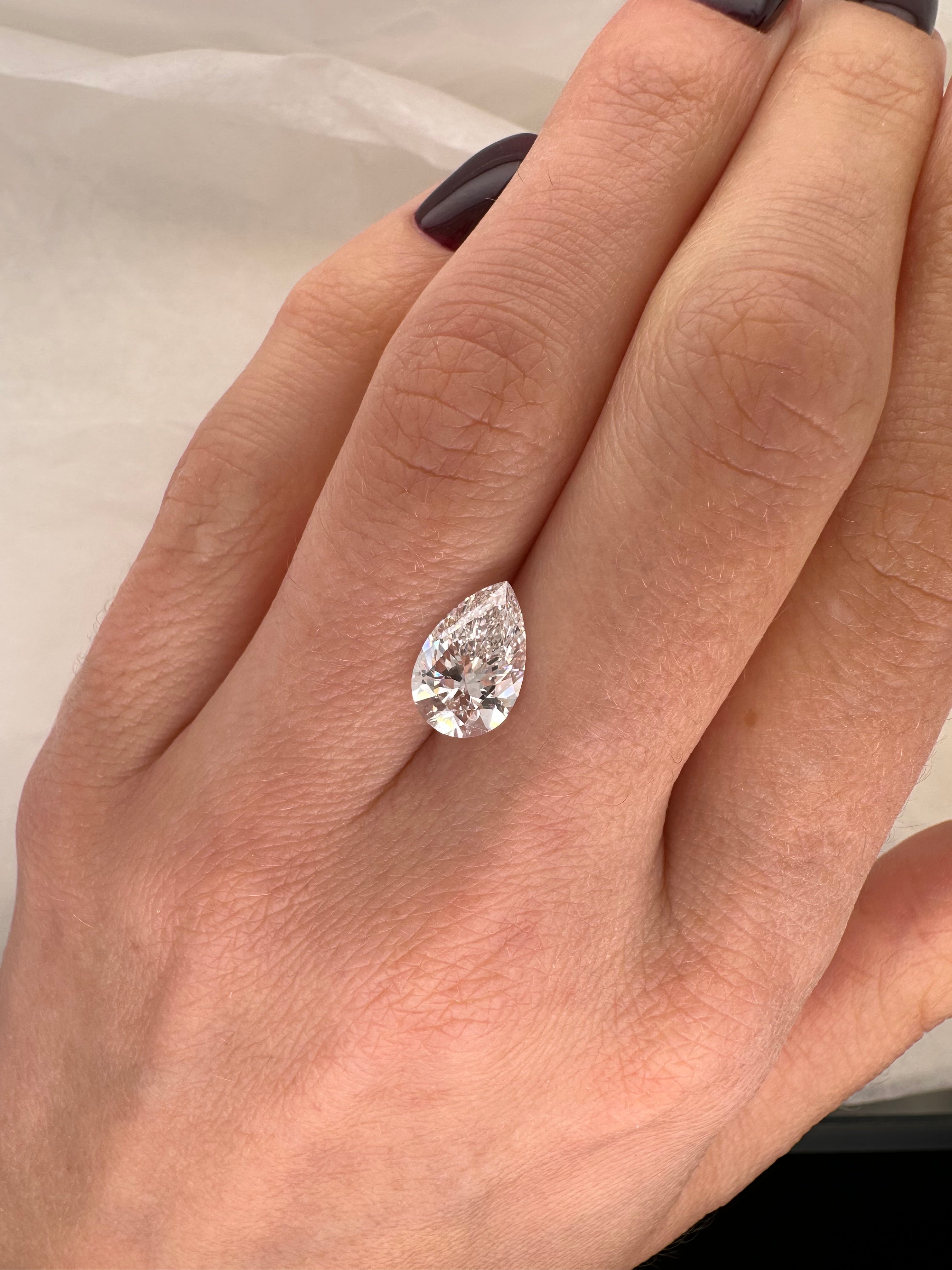2.03 CARAT PEAR SHAPE LAB DIAMOND