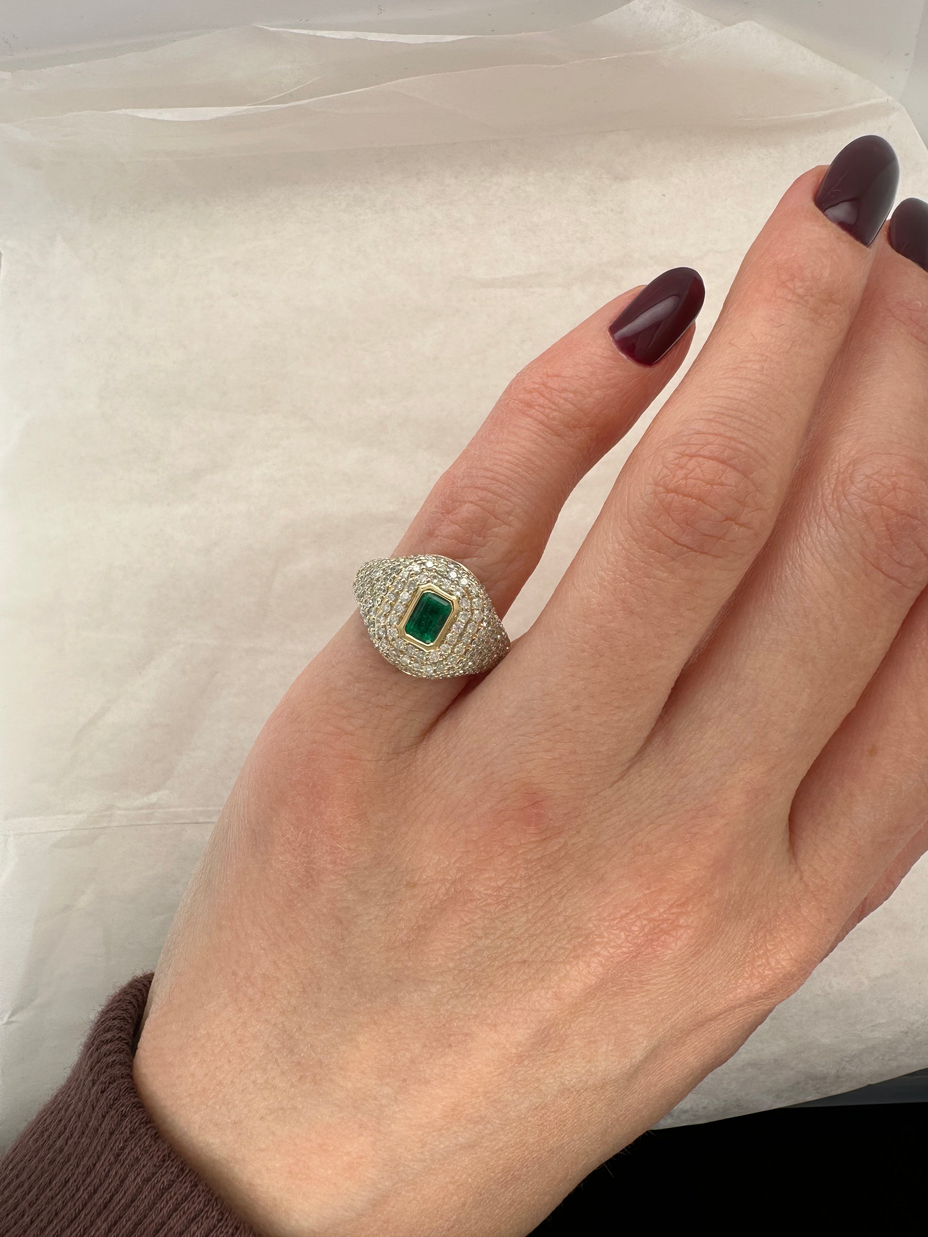 THE EMERALD PAVÉ POWER PINKY