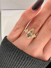 Load image into Gallery viewer, 1.17 MODIFIED CHAMPAGNE PEAR SHAPE RING