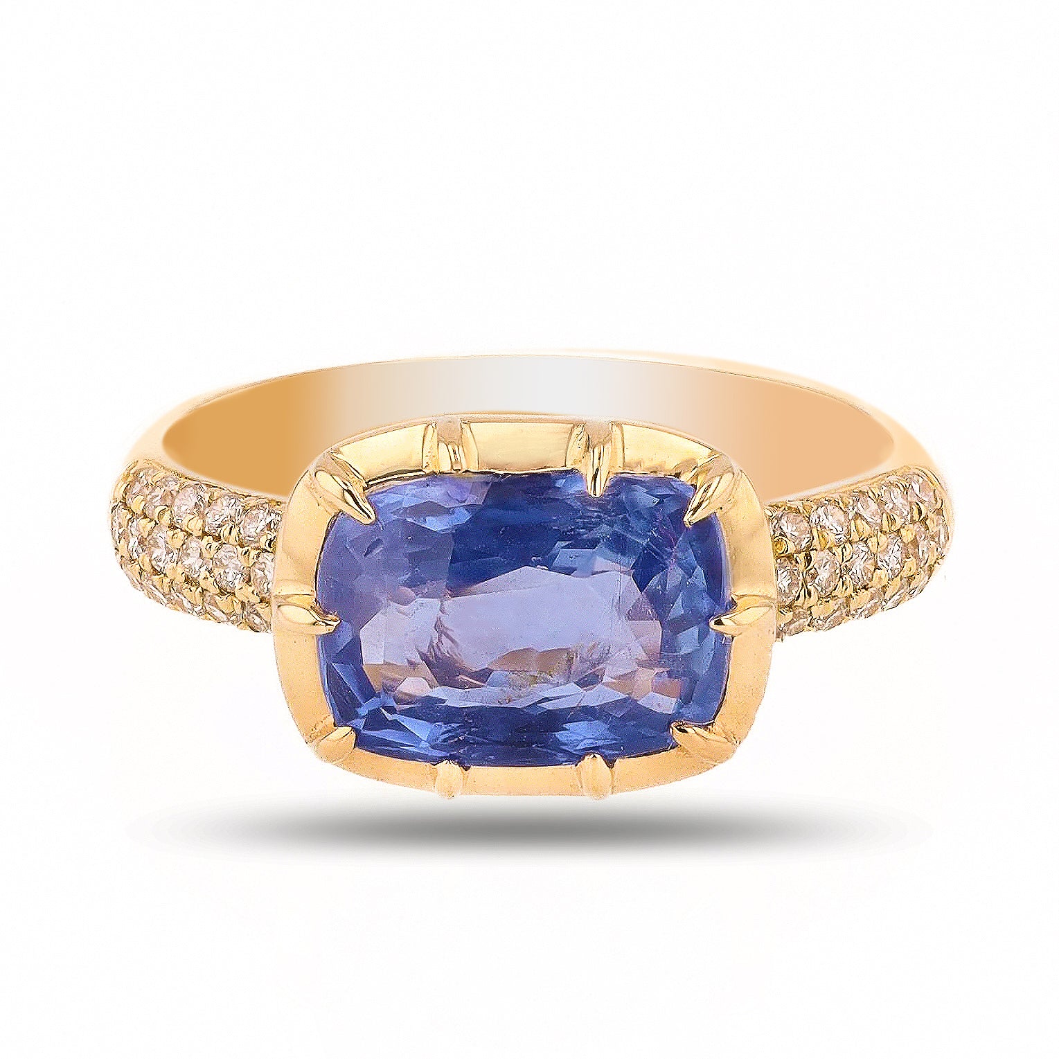 3.00 UNHEATED SAPPHIRE RING