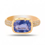 3.00 UNHEATED SAPPHIRE RING