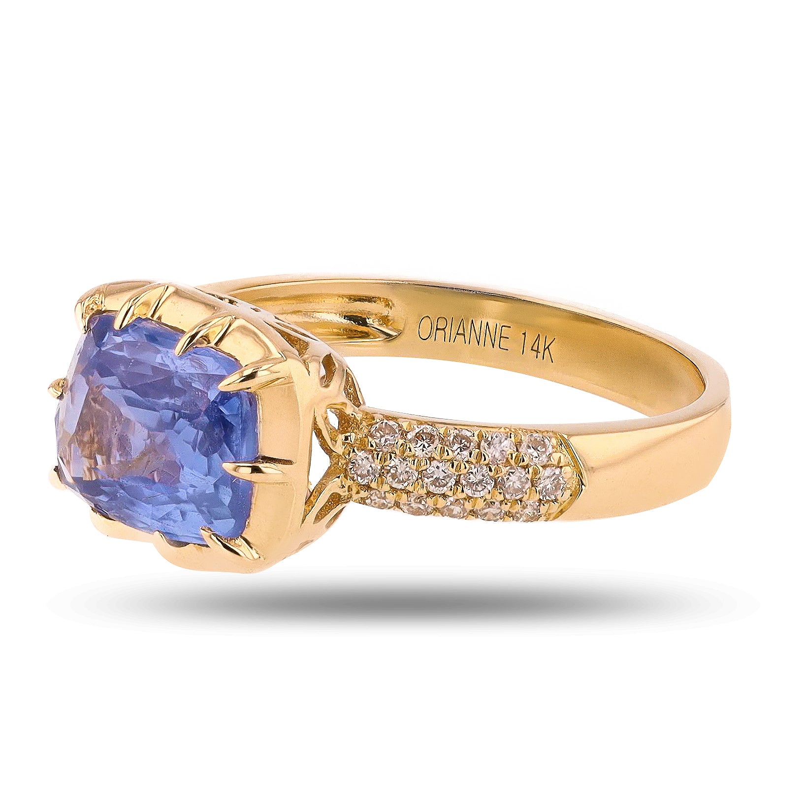 3.00 UNHEATED SAPPHIRE RING