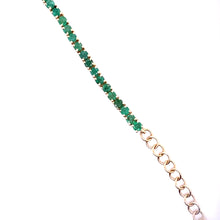 Load image into Gallery viewer, EMERALD TENNIS NECKLACE CHOKER