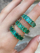 Load image into Gallery viewer, EMERALD ETERNITY BAND