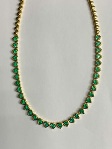 EMERALD HEART NECKLACE