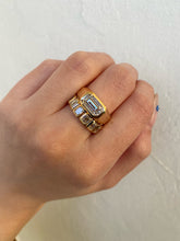 Load image into Gallery viewer, 2.18 CARAT EMERALD-CUT DOME ENGAGEMENT RING