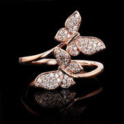 DOUBLE BUTTERFLY RING