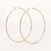 THIN LARGE GOLD HOOPS