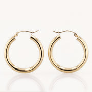 SMALL CHUNKY GOLD HOOPS