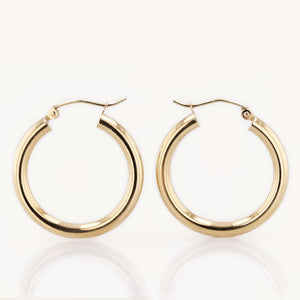 SMALL CHUNKY GOLD HOOPS