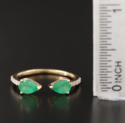 OPEN EMERALD PEAR BAND