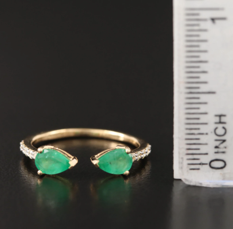 OPEN EMERALD PEAR BAND