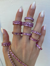 Load image into Gallery viewer, PINK SAPPHIRE ETERNITY BAND