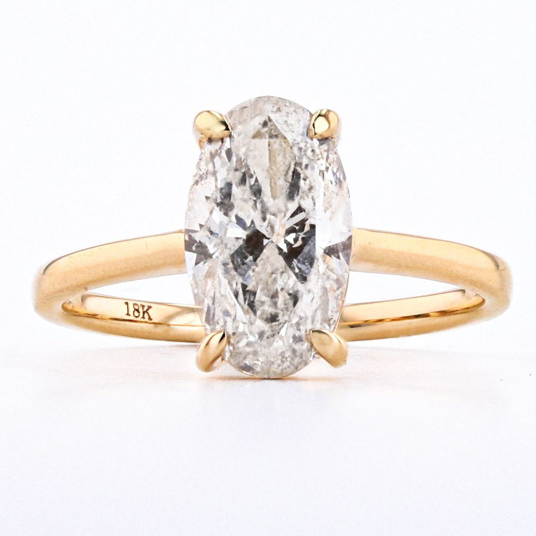 2.02 CARAT OVAL ENGAGEMENT RING