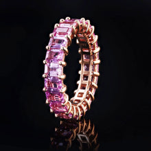 Load image into Gallery viewer, PINK SAPPHIRE ETERNITY BAND