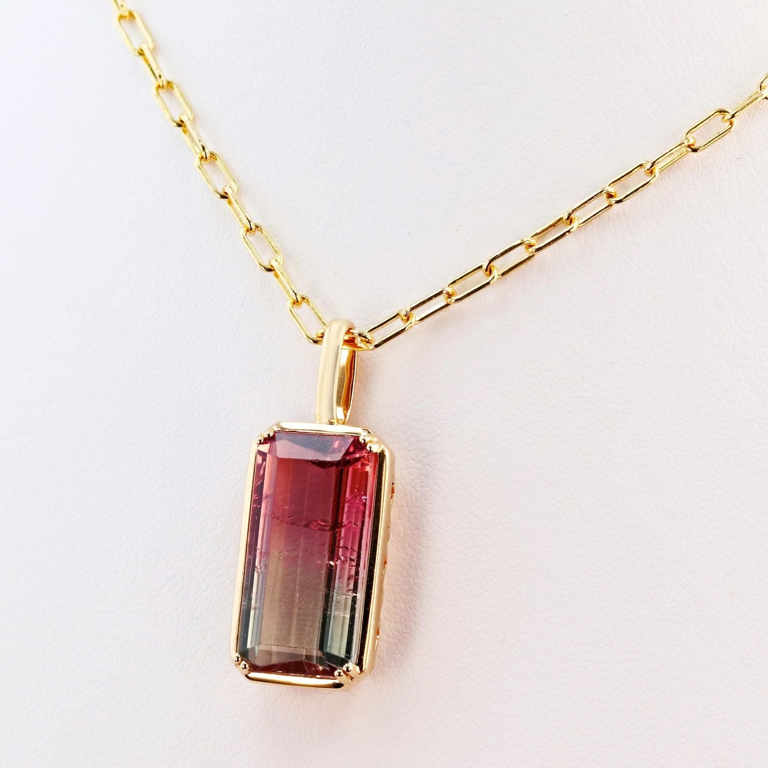 11.57 CARAT WATERMELON TOURMALINE PENDANT